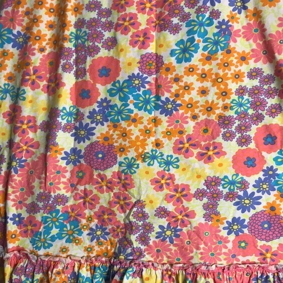 Hanna andersson ladies bright colorful flowers skirt size small boho - Picture 4 of 9